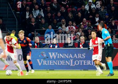 Amsterdam, Niederlande. Februar 2020. Amsterdam, 16-02-2020, JohanCruyff Arena, Saison 2019/2020, Niederländisches Fußball-EM-Spiel Ajax - RKC Waalwijk 3-0. Vrienloterij Credit: Pro Shots/Alamy Live News Stockfoto
