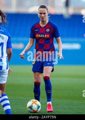 Barcelona, Spanien. Februar 2020. Graham vom FC Barcelona im Einsatz beim Spiel der spanischen Liga Primera Iberdrola zwischen den Damen des FC Barcelona gegen Sporting Huelva Ladies im Johan Cruyff Stadium am 16. Februar 2020 in Barcelona, Spanien. Kredit: Dax Images / Alamy Live News Stockfoto