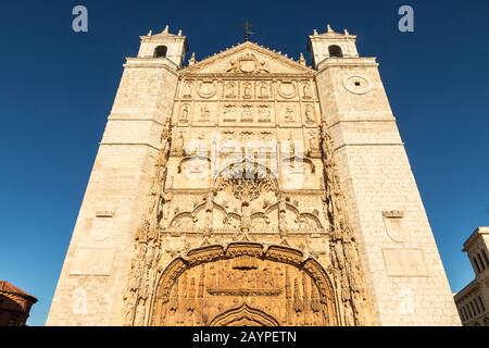 Valladolid, Spanien. Die Iglesia de San Pablo (Kirche des heiligen Paul) Stockfoto