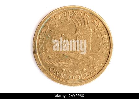 Sacagawea Dollar, Reverse, 2010 Design Stockfoto