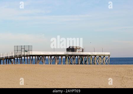 Belmar Fishing Club Pier in Belmar, New Jersey, USA Stockfoto