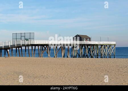 Belmar Fishing Club Pier in Belmar, New Jersey, USA Stockfoto