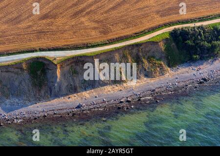 Luftbild der Brodtener Steilküste, Deutschland, Schleswig-Holstein, Ostholstein, Brodten Stockfoto