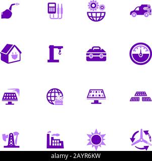 Alternative Energie-Symbole-set Stock Vektor