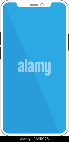 Schutzfolie für gehärtetem Glas oder Film. Darstellung des Stock-Vektors auf weißem Hintergrund isoliert. Stock Vektor