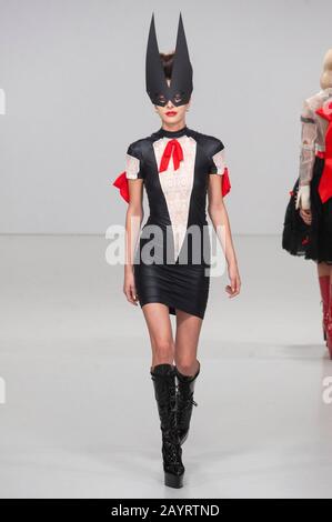 PAM Hogg AW20 Catwalk Show während der London Fashion Week bei Fashion Scout, Victoria House, London, Großbritannien. Credit: Antony Nettle/Alamy Live News Stockfoto