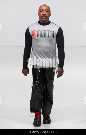 PAM Hogg AW20 Catwalk Show während der London Fashion Week bei Fashion Scout, Victoria House, London, Großbritannien. Credit: Antony Nettle/Alamy Live News Stockfoto