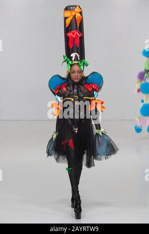 PAM Hogg AW20 Catwalk Show während der London Fashion Week bei Fashion Scout, Victoria House, London, Großbritannien. Credit: Antony Nettle/Alamy Live News Stockfoto