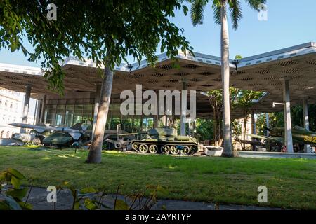 November 2019 in Havanna, Kuba: Museum der Revolution in Havanna. Der Palast war 40 Jahre lang Sitz der kubanischen Regierung. Stockfoto