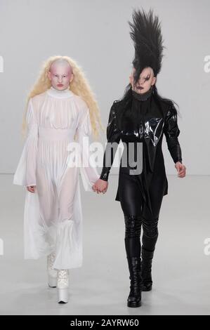 PAM Hogg AW20 Catwalk Show während der London Fashion Week bei Fashion Scout, Victoria House, London, Großbritannien. Credit: Antony Nettle/Alamy Live News Stockfoto