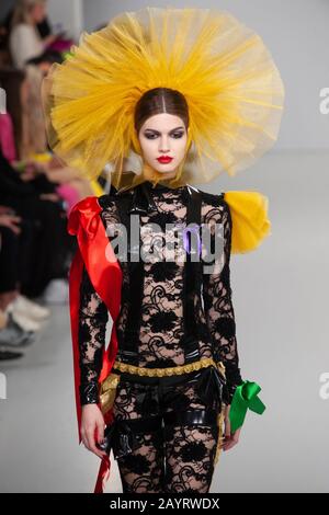PAM Hogg AW20 Catwalk Show während der London Fashion Week bei Fashion Scout, Victoria House, London, Großbritannien. Credit: Antony Nettle/Alamy Live News Stockfoto