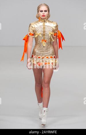 PAM Hogg AW20 Catwalk Show während der London Fashion Week bei Fashion Scout, Victoria House, London, Großbritannien. Credit: Antony Nettle/Alamy Live News Stockfoto