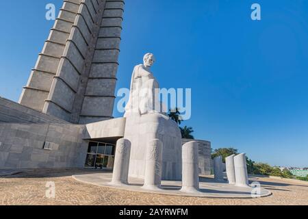 November 2019 In Havanna, Kuba Statt. José Marti Memorial auf dem Revolution Plaza in Havanna Stockfoto