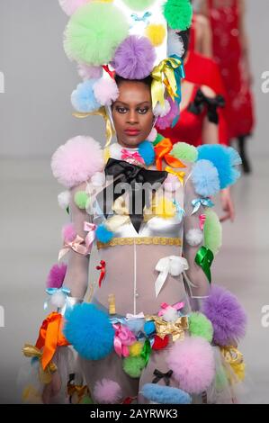 PAM Hogg AW20 Catwalk Show während der London Fashion Week bei Fashion Scout, Victoria House, London, Großbritannien. Credit: Antony Nettle/Alamy Live News Stockfoto