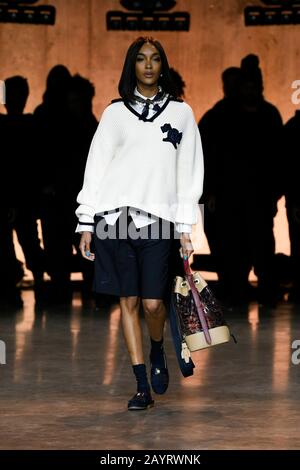 Jourdan Dunn auf der Start- Und Landebahn Tommy Hilfiger AW20 während der London Fashion Week Februar 2020 - London, UK 16/02/2020 - weltweite Nutzung Stockfoto
