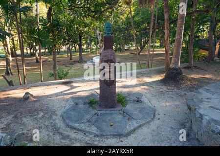 November 2019 in Havanna, Kuba: Haus Finca La Vigia, in dem Ernest Hemingway von 1939 bis 1960 lebte. Hausmuseum, das das Leben von Ernest Hemingwa zeigt Stockfoto