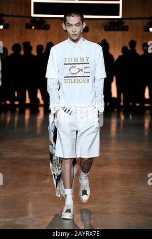 London, Großbritannien. Februar 2020. Tommy Hilfiger AW20 Runway während der London Fashion Week Februar 2020 - London, UK 16/02/2020 - Nutzung Worldwide Credit: Dpa Picture Alliance/Alamy Live News Stockfoto