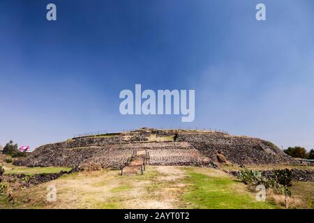 Cuicuilco, archäologische Stätte mesoamerikanischer Mittel- und Spätprägenden, Vorort von Mexiko-Stadt, Mexiko, Mittelamerika Stockfoto