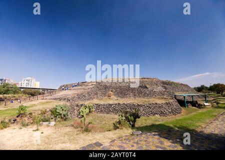 Cuicuilco, archäologische Stätte mesoamerikanischer Mittel- und Spätprägenden, Vorort von Mexiko-Stadt, Mexiko, Mittelamerika Stockfoto