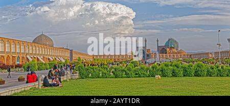 Isfahan Shah Moschee Stockfoto