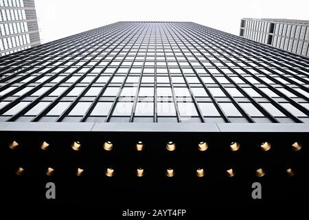 Das ikonische Seagram-Gebäude des Architekten Ludwig Mies van der Rohe in Midtown Manhattan, New York City. Stockfoto