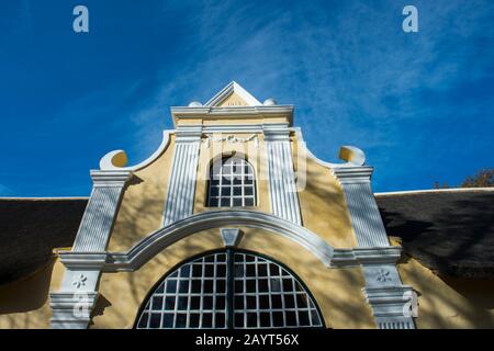 Die Bibliothek in Vergelegen, einem historischen Weingut in Somerset West, in der Provinz Westkaps in Südafrika bei Kapstadt. Stockfoto