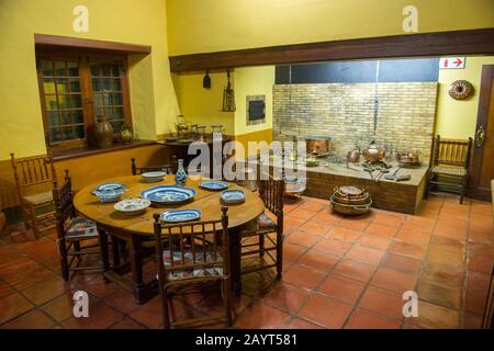 Inneneinrichtung des Heimatmuseums in Groot Constantia, einem historischen Weingut in der Nähe von Kapstadt, Südafrika. Stockfoto