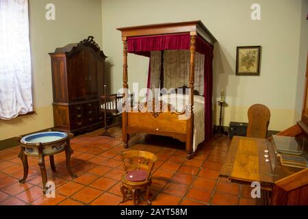 Inneneinrichtung des Heimatmuseums in Groot Constantia, einem historischen Weingut in der Nähe von Kapstadt, Südafrika. Stockfoto