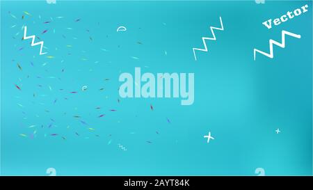 Großartig - neue Kosmos-Hintergründe. Illustration, bunt. Minimale Auflösung und frisch. Sterne, Planeten, Zeichen. Buntes Universum zeichnet Hintergrundthema ab. Stock Vektor