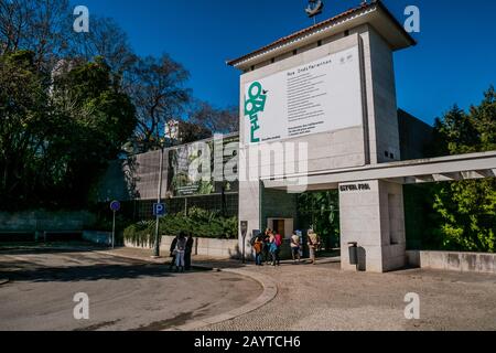 Die Estufa Fria ist ein Gewächshaus mit drei Gärten im Eduardo VII Park, zwischen Alameda Engenheiro Edgar Cardoso und Alameda Cardeal Cerejeira Stockfoto