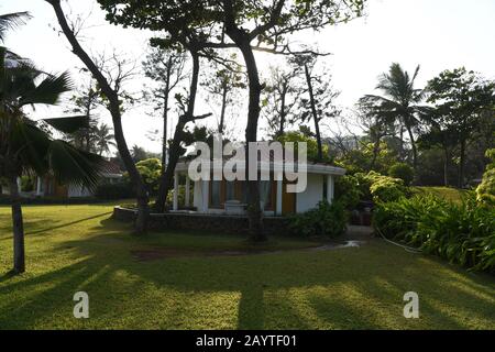 Premium Meerblick Cottage Zimmer im 5-Sterne Taj Fisherman's Cove Resort and Spa, Chennai, Indien Stockfoto