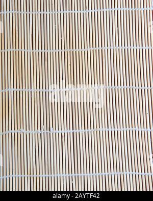 Hintergrund aus Bambusservietten Stockfoto