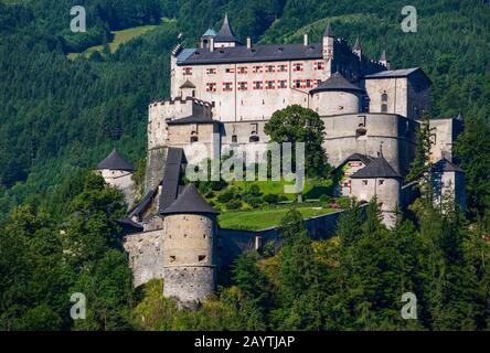 Schloss Hohenwerfen, werfen, Pongau, Land Salzburg, Österreich Stockfoto