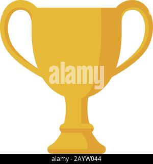 Trophäe / Auszeichnung / Gewinner Cup Flat Vector Icon Stock Vektor