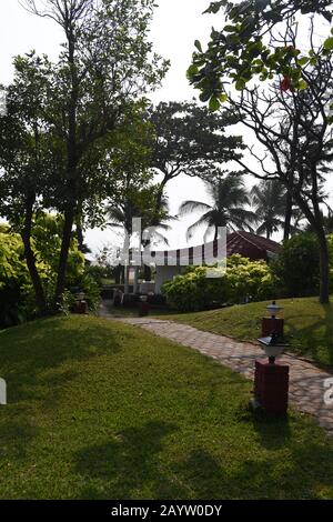 Premium Meerblick Cottage Zimmer im 5-Sterne Taj Fisherman's Cove Resort and Spa, Chennai, Indien Stockfoto