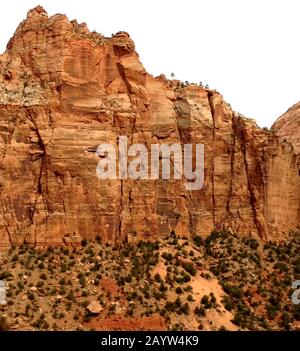 Der Zion National Park ist einer der spektakulärsten und beliebtesten Nationalparks der Vereinigten Staaten Stockfoto