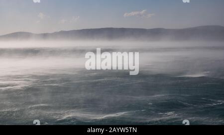 BURA Wind, Mittel-Dalmatien, Kroatien Stockfoto