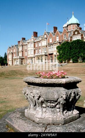Sitz des HM Queen Elizabeth II Sandringham House, Norfolk, England. Stockfoto