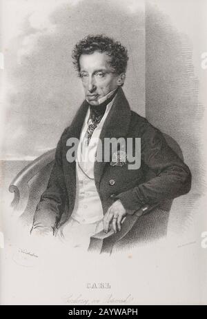 Erzherzöge Karl von Österreich (1771-1847), Herzog von Teschen. Museum: Private SAMMLUNG. Autor: Josef KRIEHUBER. Stockfoto