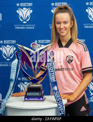 Glasgow, Großbritannien. Februar 2020. Lucy Ronald von Glasgow Women FC während der Veranstaltung zur Saisoneinführung der Scottish Building Society Scottish Women's Premier League im Nationalstadion Hampden Park, Glasgow, Montag, 17. Februar 2020 - Credit Colin Poultney/Alamy Live News Stockfoto