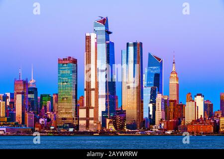New York Skyline Hudson Yards Architektur Stockfoto