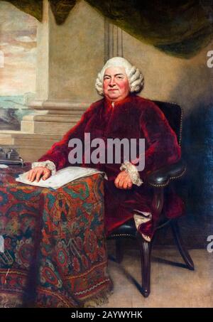 Sir Joshua Reynolds, John Barker (1707-1787), Porträtgemälde, 1786 Stockfoto