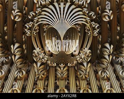 Virtuelle Landschaft mit Computerdesign für kreatives Design Stockfoto