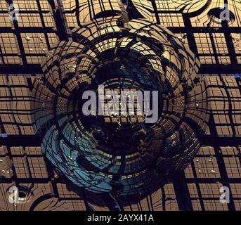 Virtuelle Landschaft mit Computerdesign für kreatives Design Stockfoto