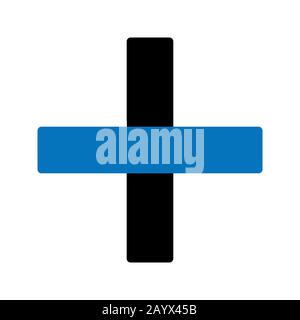 Einfaches UI Glylph Symbol Design Image. Es kann auch für die Benutzeroberfläche verwendet werden. Geeignet für mobile Apps, Web-Apps und Printmedien Stockfoto