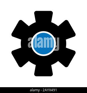 Einfaches UI Glylph Symbol Design Image. Es kann auch für die Benutzeroberfläche verwendet werden. Geeignet für mobile Apps, Web-Apps und Printmedien Stockfoto