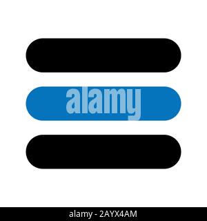 Einfaches UI Glylph Symbol Design Image. Es kann auch für die Benutzeroberfläche verwendet werden. Geeignet für mobile Apps, Web-Apps und Printmedien Stockfoto