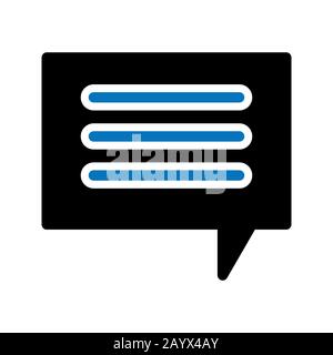 Einfaches UI Glylph Symbol Design Image. Es kann auch für die Benutzeroberfläche verwendet werden. Geeignet für mobile Apps, Web-Apps und Printmedien Stockfoto