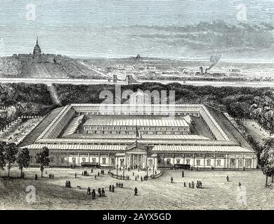 Die französische Industrieausstellung von 1844, Champs-Élysées in Paris, Frankreich Stockfoto