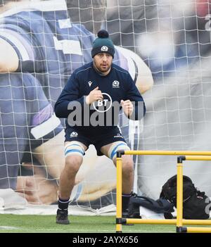 Riccarton, Edinburgh, Schottland, Großbritannien. Feb., 20. Guinness Six Nations Match gegen Italien. Schottland Nick Haining Edinburgh Rugby Credit: Eric mccowat/Alamy Live News Stockfoto